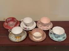 Vintage English Bone China Teacup & Saucer Sets - Royal Albert, Aynsley, Tuscan & More