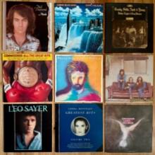 9 Classic Rock & Pop Vinyl Records- Crosby, Stills, Nash & Young, Neil Diamond, Kenny Loggins + More