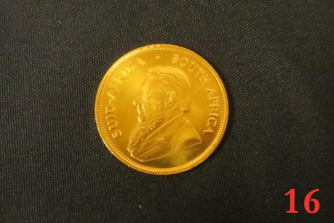 1 Oz. South Africa Gold Kruggerand - 1982