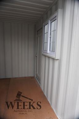 STORAGE SHED W/DOORS AND