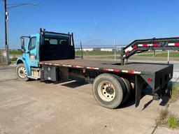 2014 Freightliner M2-106 S/A Flatbed Truck, p/b Diesel Engine, Single Cab, Automatic Transmission, P