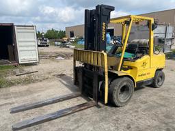 Hyster H100xm Forklift; S/n K005v02364z; 10,000 Lb Capacity; 2-stage Mast; 110" Lowered; 159" Raised