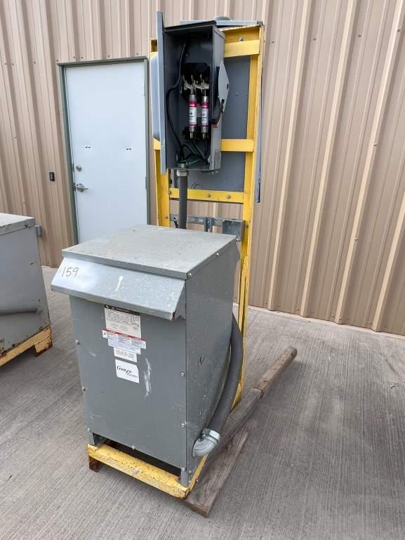 PORTABLE LOAD CENTER SKID WITH SINGLE PHASE TRANSFORMER; 480 DELTA; 120/240