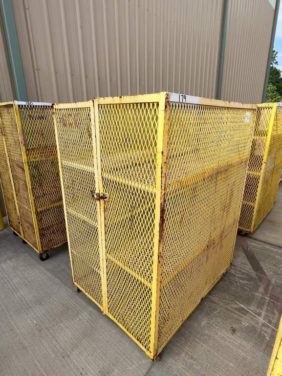 4’X3’X5’ ROLLING STORAGE CAGE