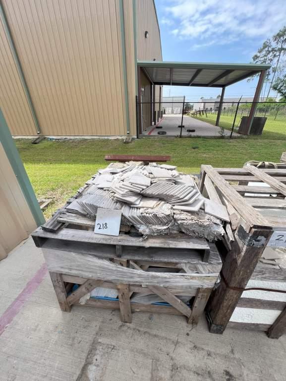 (8) PALLETS OF MISCELLANEOUS TILE AND HARD SCAPE MATERIAL