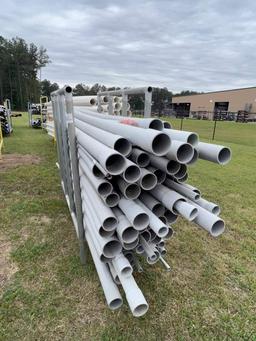 ASSTD SIZE CONDUIT W/ 2.5'X6'X6' METAL PIPE STAND