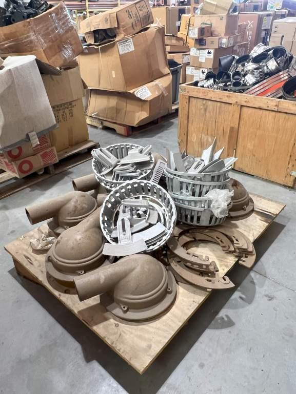 PALLET OF PLUMBING PARTS