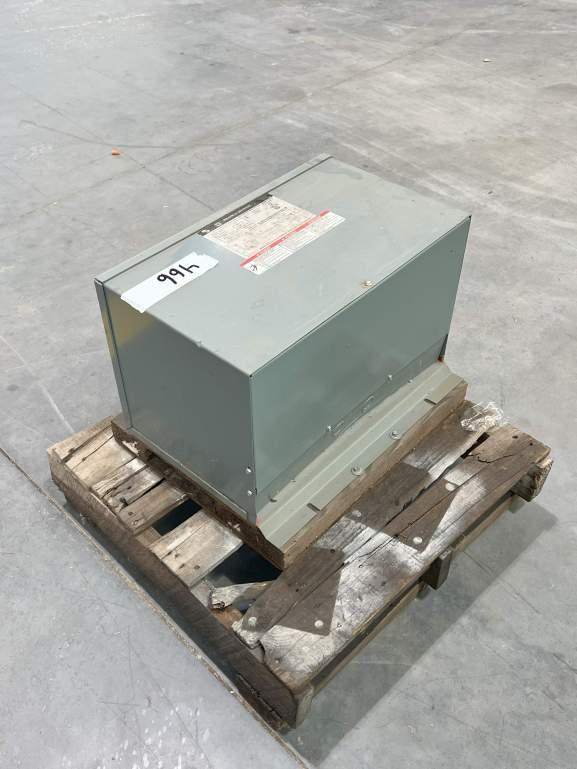 SQUARE D TYPE “ST” INSULATED TRANSFORMER 3 PHASE;  9KVA 480V/208V; 60HV TYPE 3R ENCLOSURE