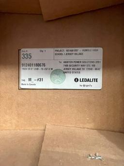 (6) LEDALITE 8’ TRUGROOVE LED LIGHT FIXTURES MODEL# 912401807676