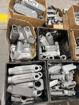 ASSORTED LB, LC, LR AND T RIGID CONDUIT FITTINGS ( 1/2 INCH – 2 INCH)