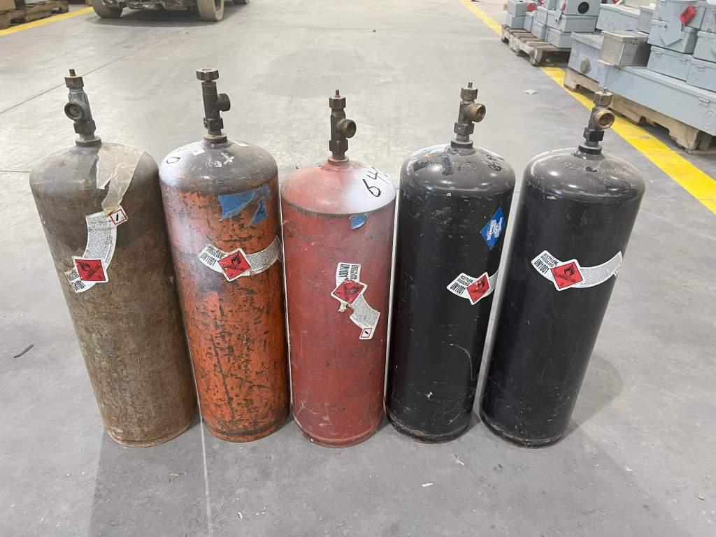 (5) ACETYLENE TANKS