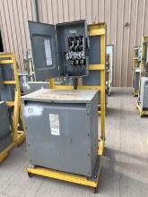 PORTABLE LOAD CENTER SKID WITH THREE PHASE TRANSFORMER; 480 DELTA; 208Y/120