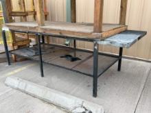 4'X8'X3' METAL WORK TABLE