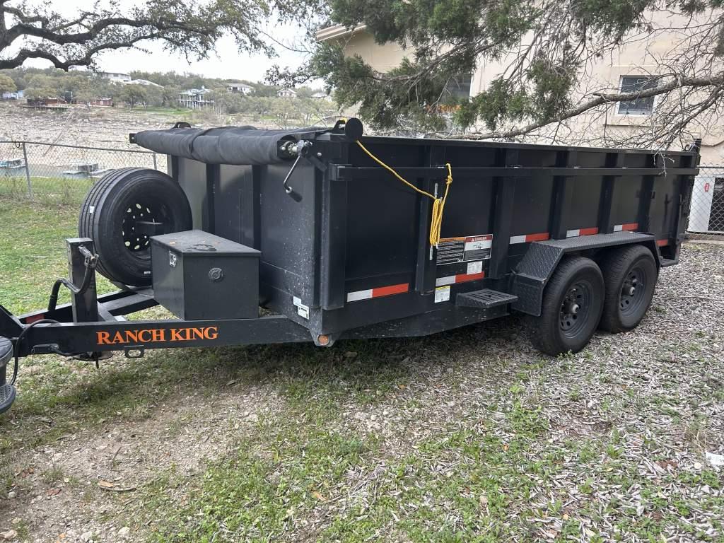 2023 Ameritrail Ranch King DT 14 Series T/A Dump Trailer; VIN#17YBN1423PB087364; Model DT14610-90E;