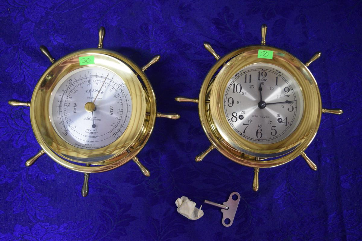 SETH THOMAS CLOCK & BAROMETER!