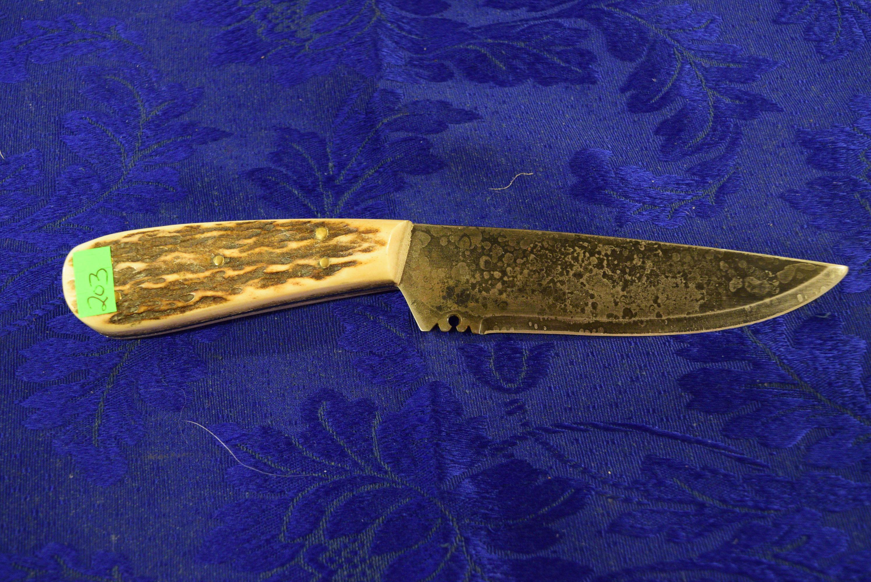 DAMASCUS KNIFE WITH 5" BLADE!