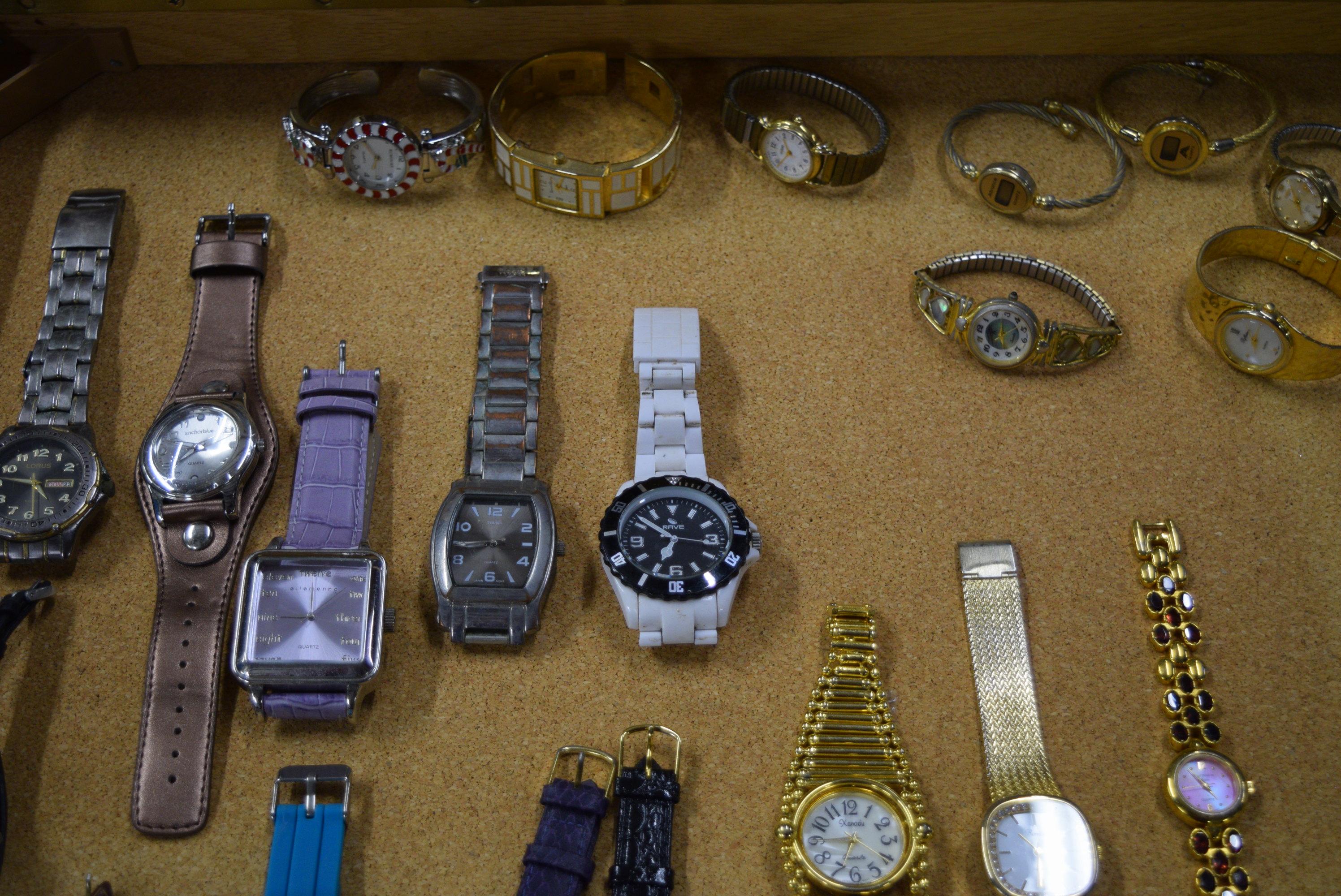 LARGE DISPLAY OF WATCHES!