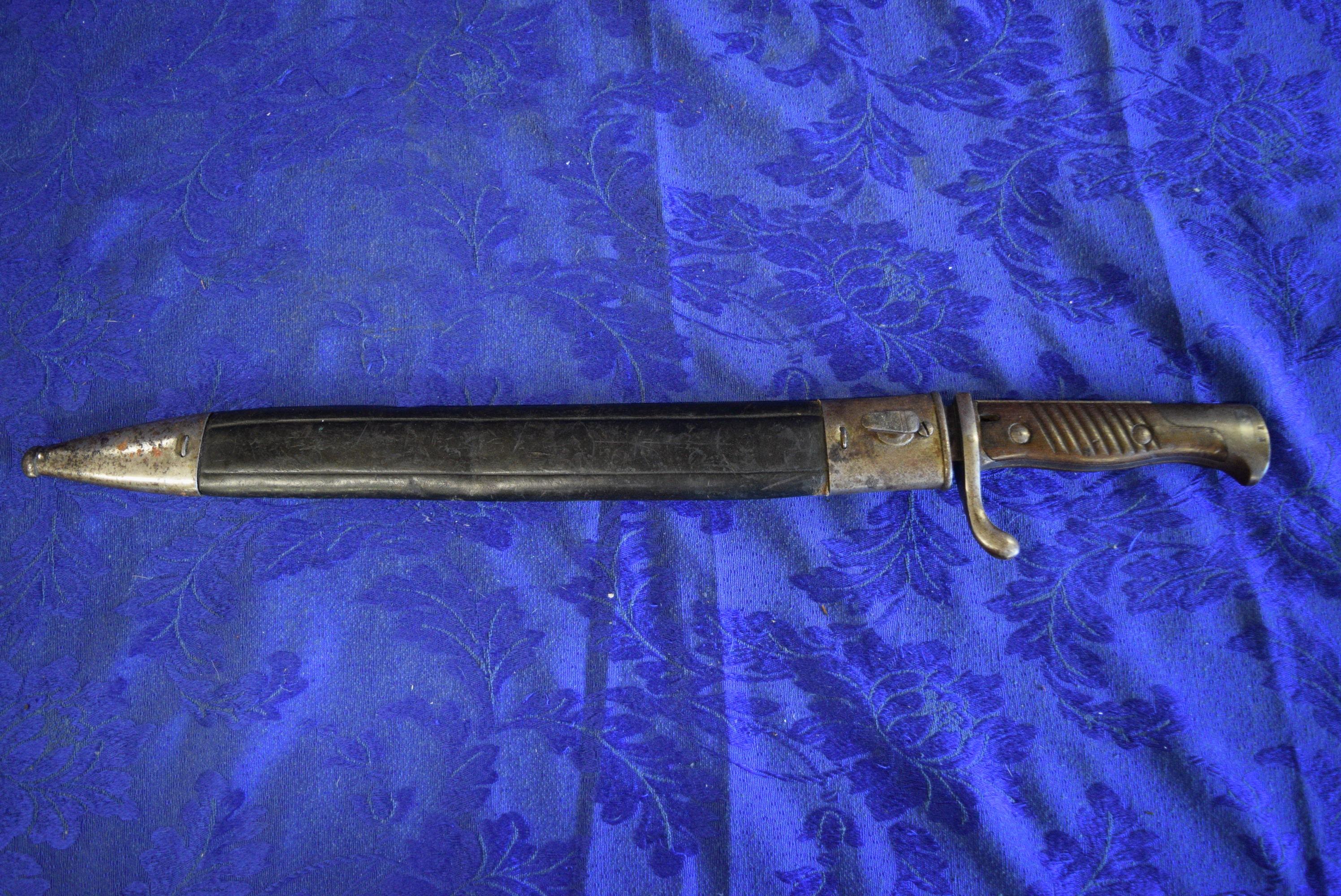 RARE PRE-WWI BUTCHER BLADE BAYONET!