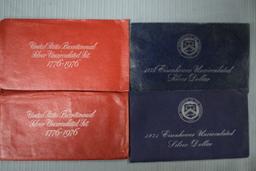 2 UNCIRCULATED BICENTENNIAL SILVER DOLLARS!