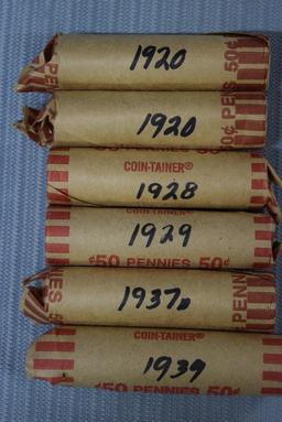 6 ROLLS OF PENNIES!