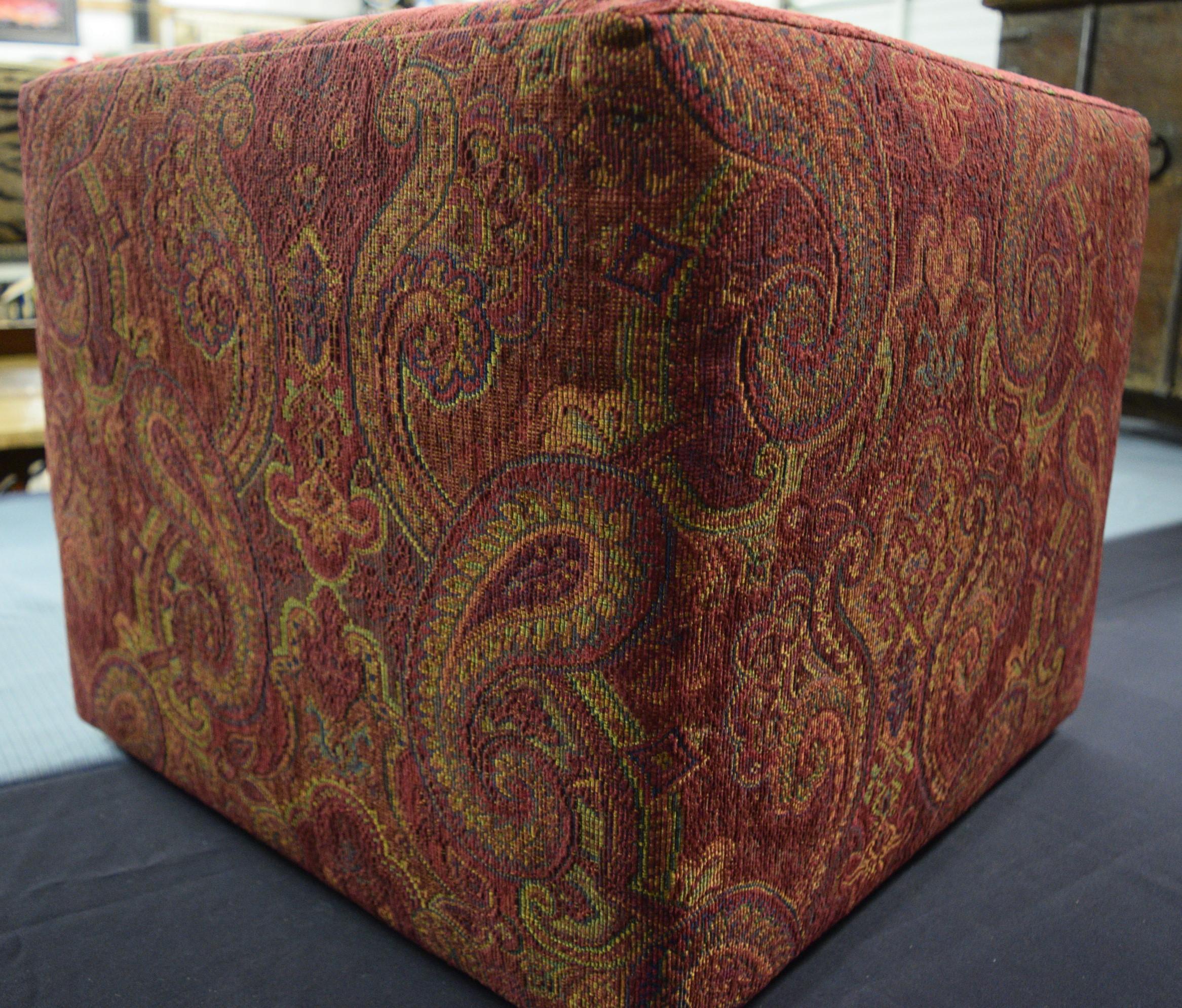 AMAZING NEW TAPESTRY OTTOMAN!