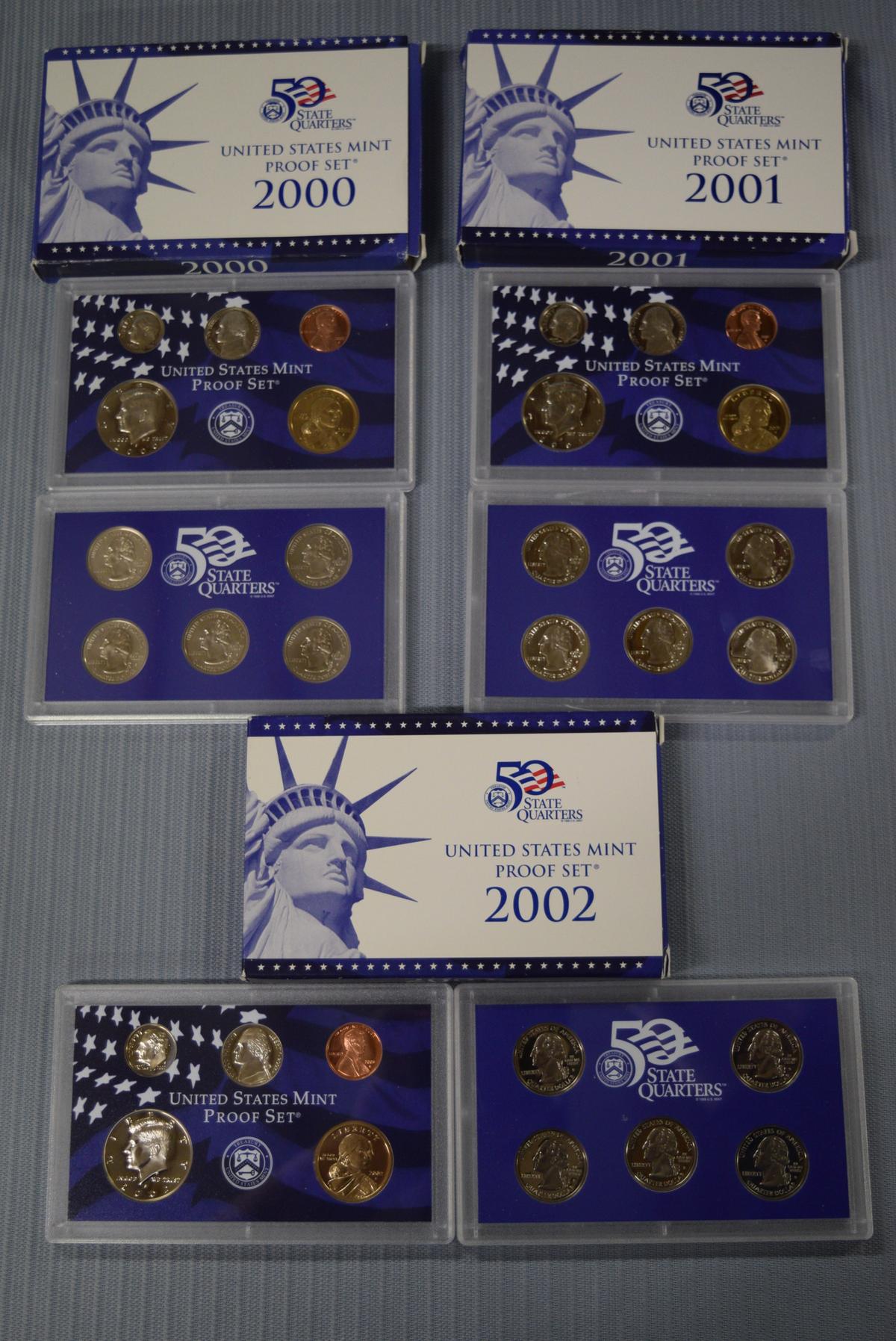 3 UNITED STATES MINT PROOF SETS!