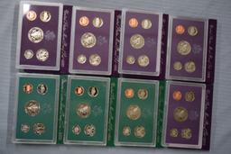 8 UNITED STATES MINT PROOF SETS!