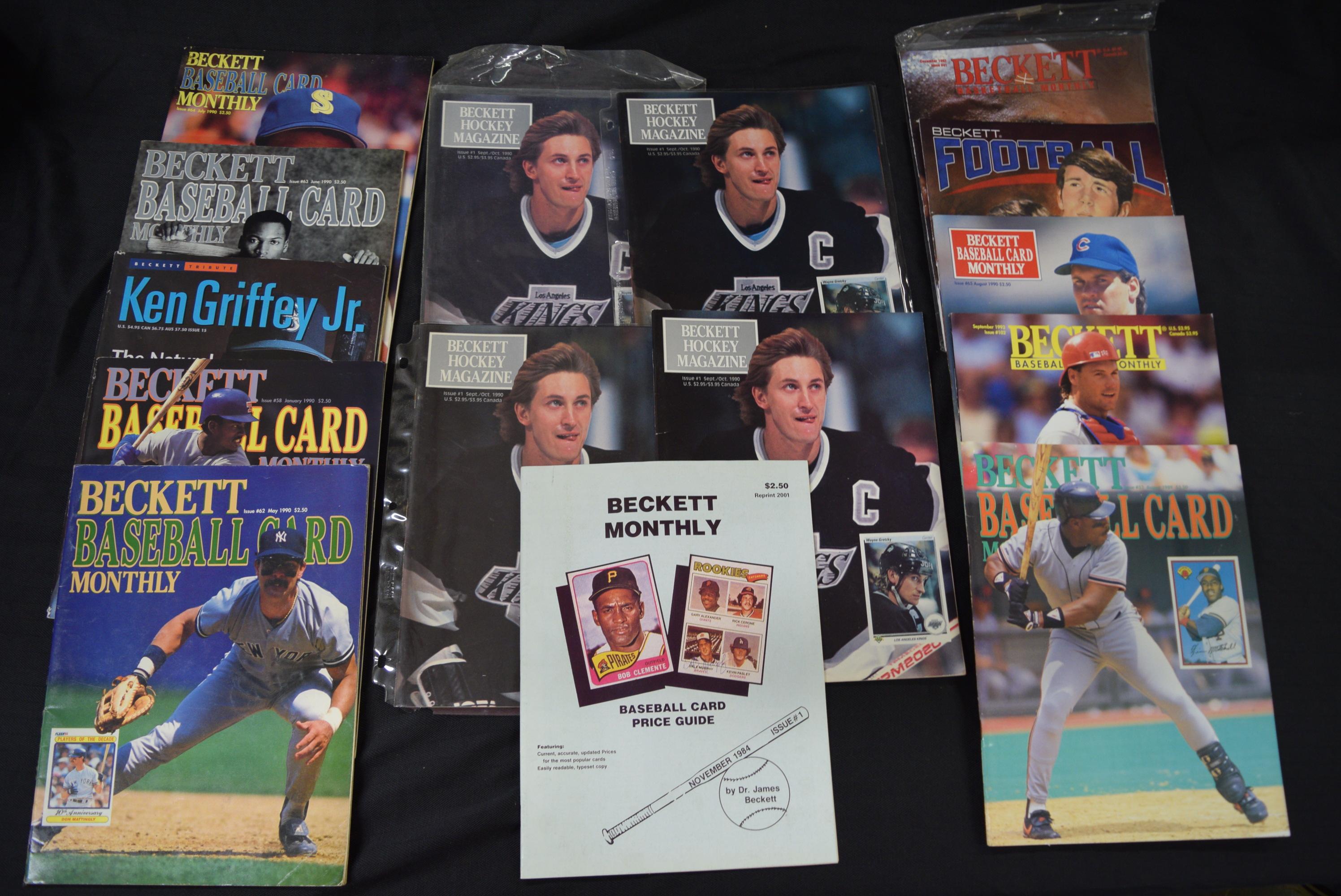 GREAT LOT OF BECKETT SPORTS MAGAZINES!