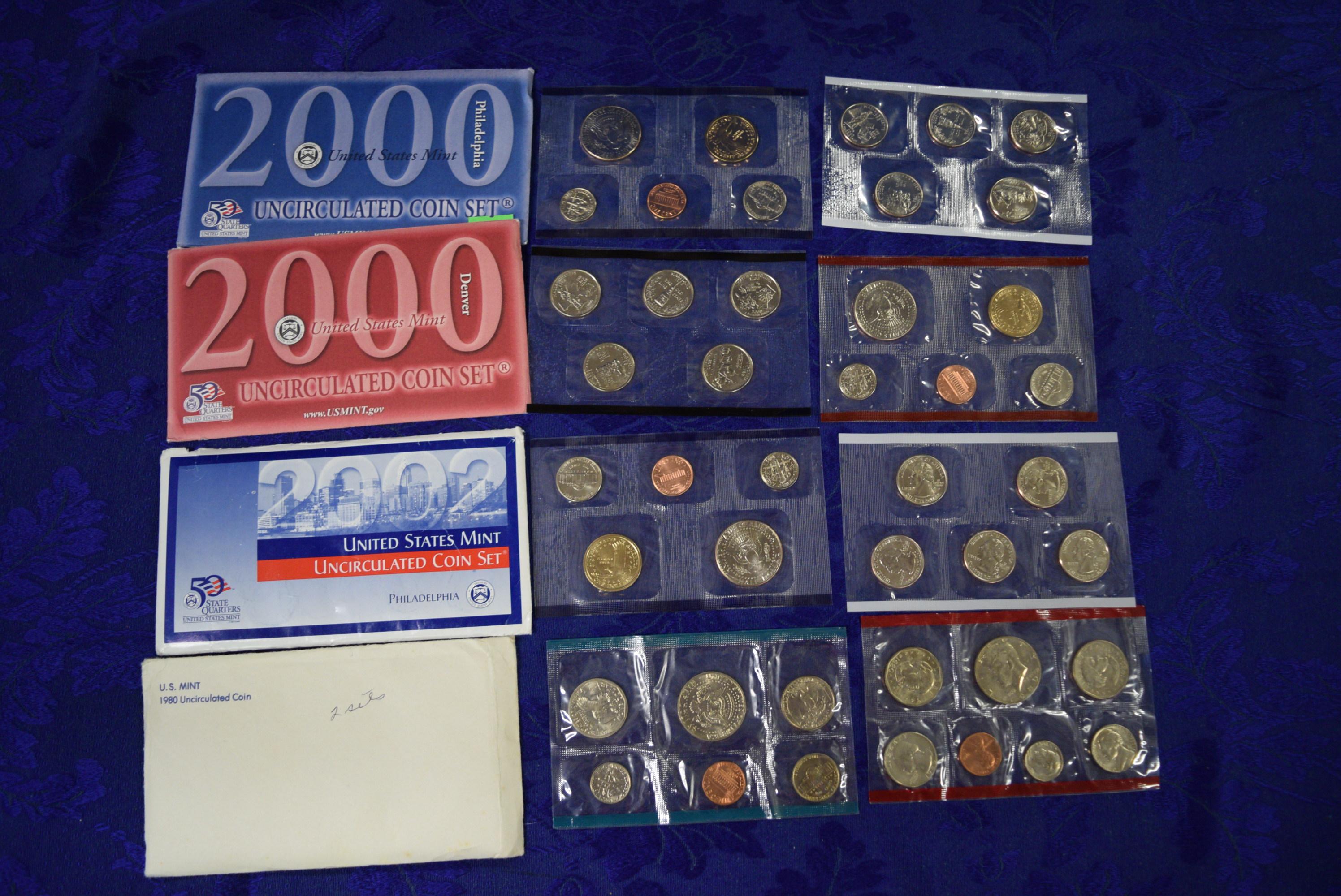 US UNCIRCULATED COIN SETS!