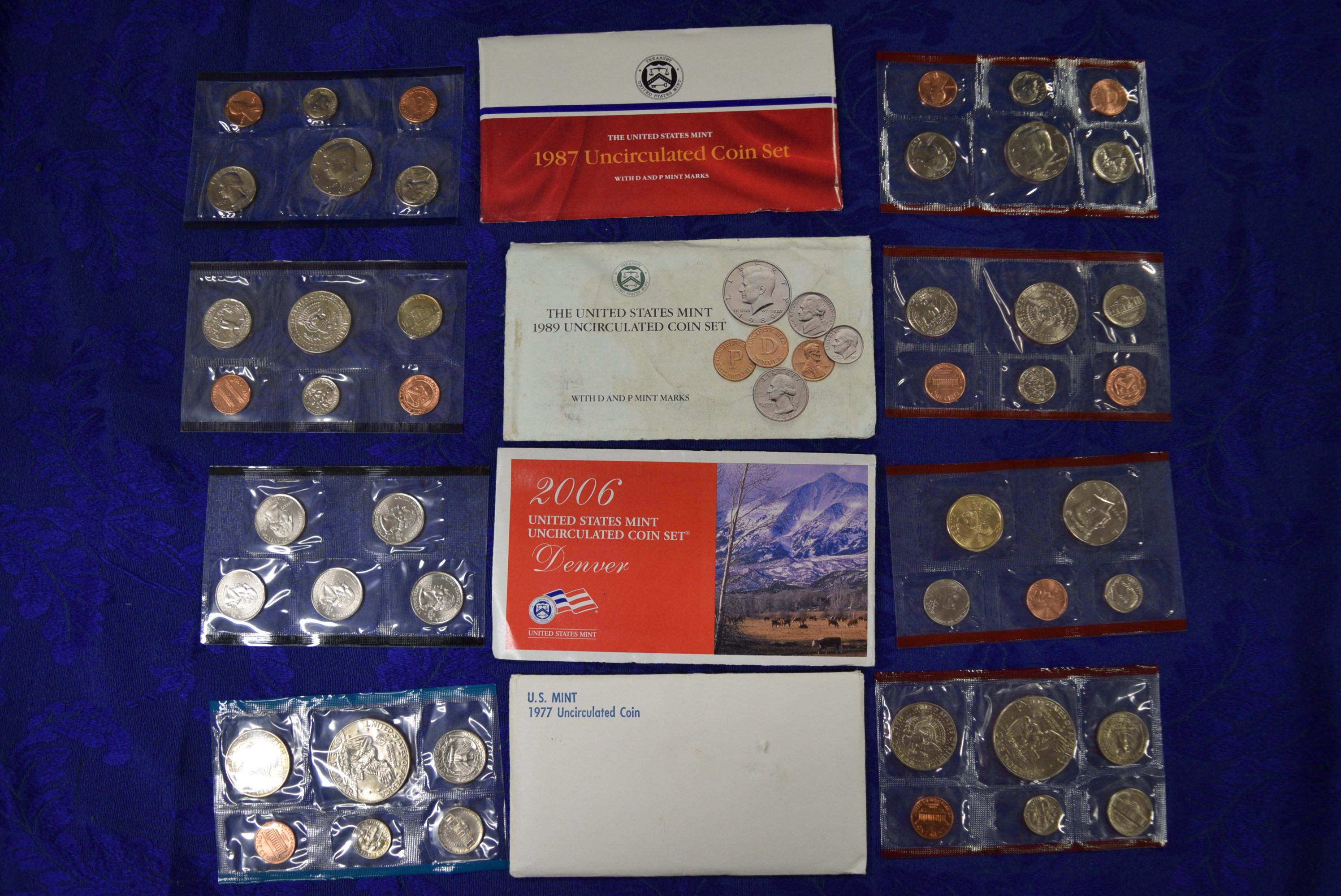 US UNCIRCULATED COIN SETS!