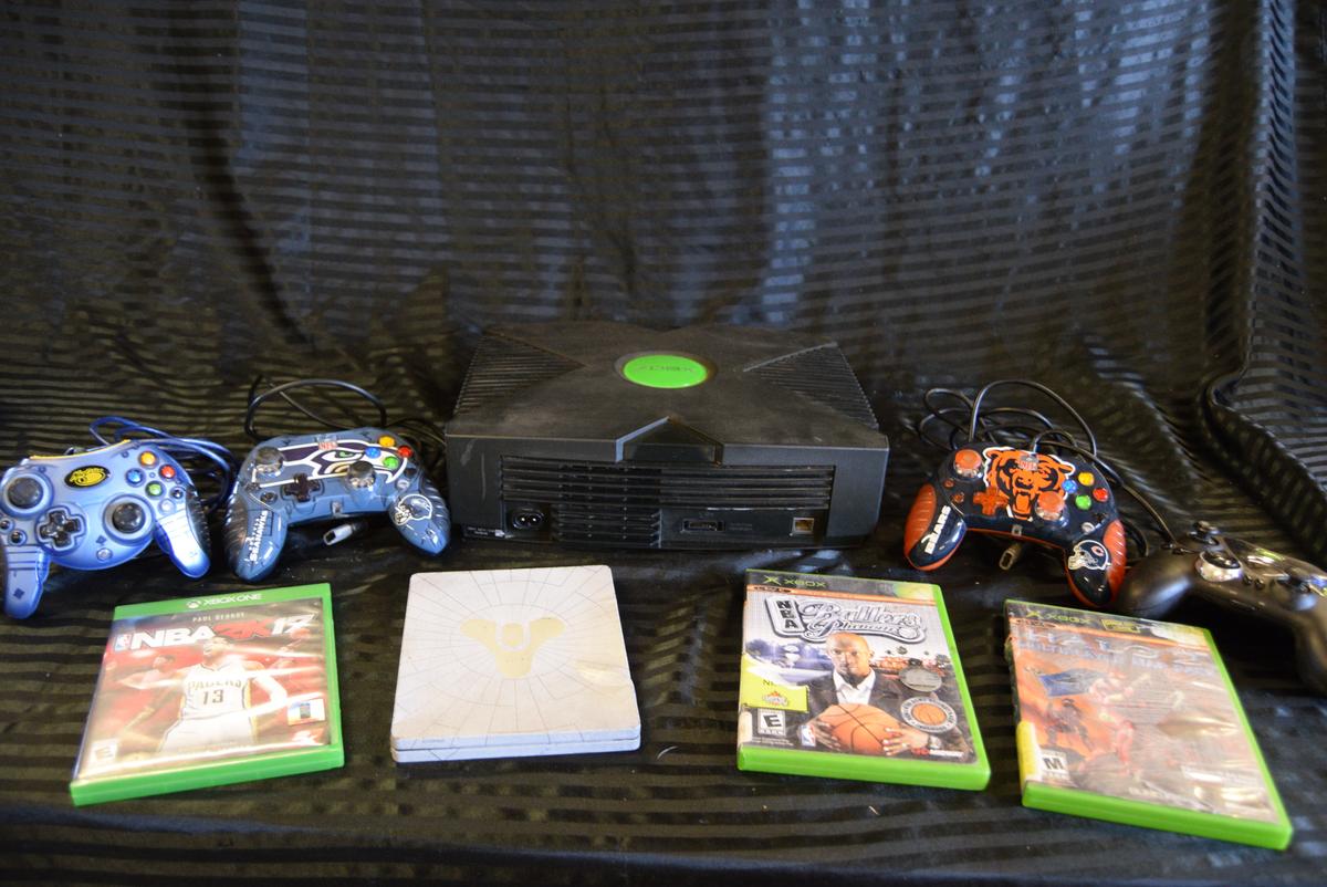 XBOX ONE WITH GAMES AND CONTROLLERS!