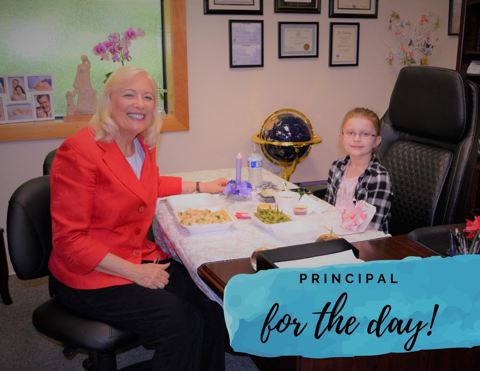 PRINCIPAL FOR THE DAY!