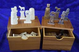 DELUXE FOLDING CHESSMEN CASE!