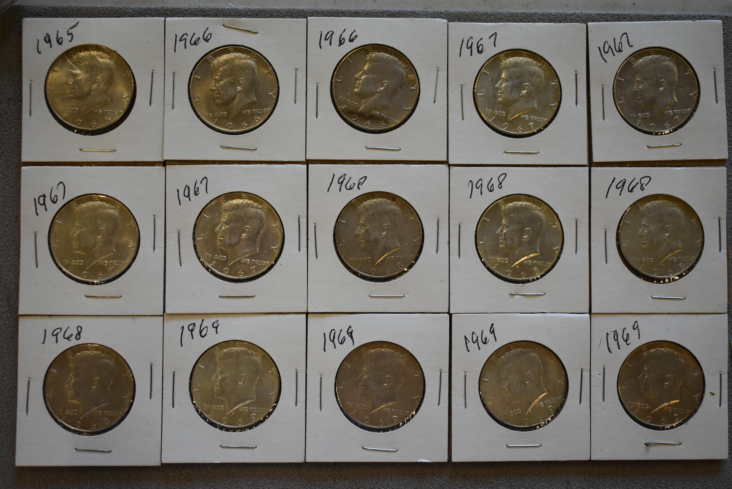 1965-1969 HALF DOLLARS!