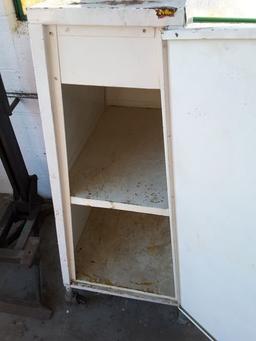Rolling Vintage Wiper Cabinet W/ No Name