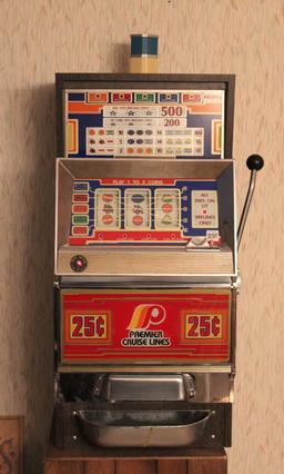 25-cent Slot Machine, Bally Manufacturing Series E Model E1347 Serial #44x