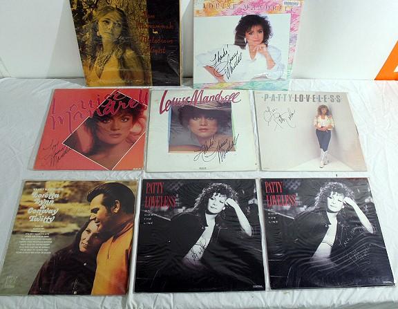 LOT OF ASSORTED LP VINYL RECORDS- AUTOGRAPHED