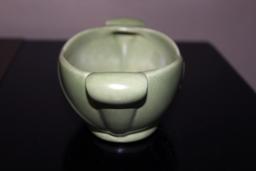 Red Wing light green vase