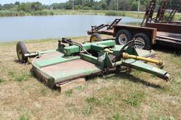 JOHN DEERE #1008 PULL TYPE 10' ROTARY BRUSH CHOPPER,  NICE