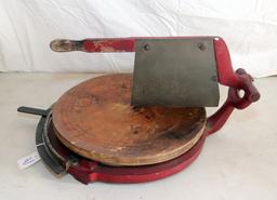 16" CAST CHEESE CUTTER, FOR CUTTING CHEESE WHEELS, VERY EARLY