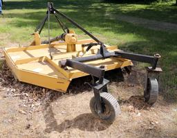 7' King Kutter mower w/dual rear wheels, 3 pt.