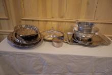 Silver Plate Trays & Dishes