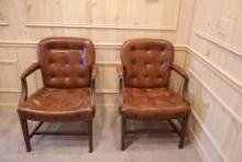 (2) Leather Chairs
