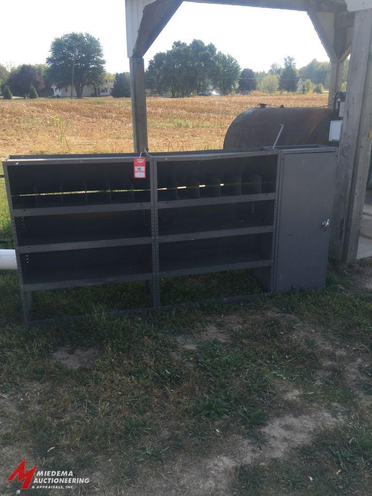 METAL BIN & CABINET FOR CARGO VAN