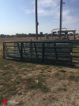 STEEL GATES, 15'6", WITH SOME HARDWARE, BID X 2