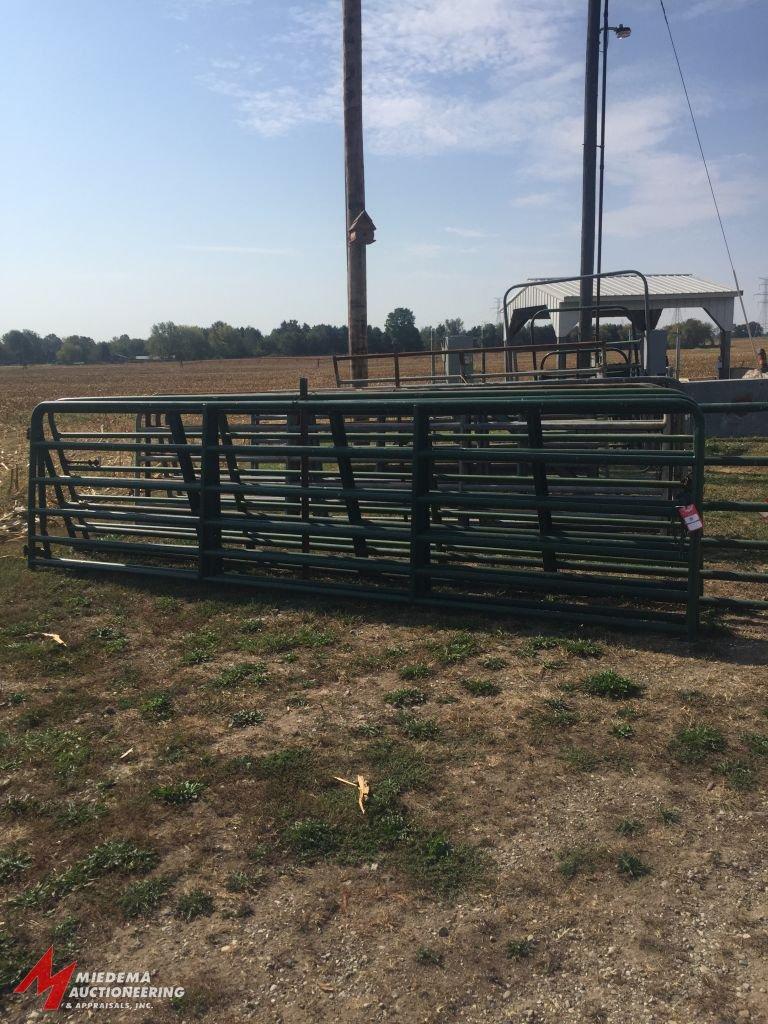 STEEL GATES, 15'6", WITH SOME HARDWARE, BID X 2