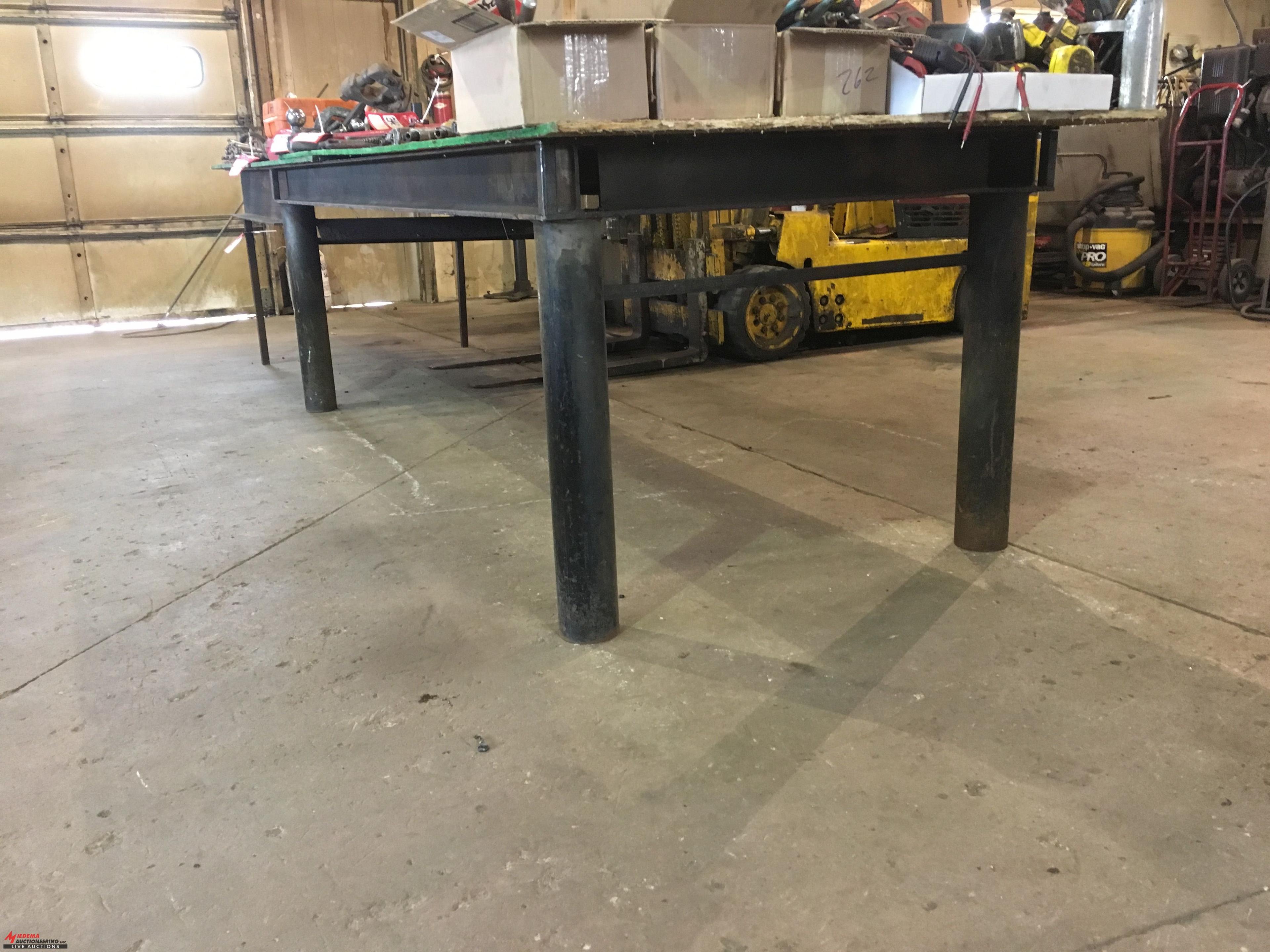 HEAVY DUTY FABRICATING TABLE WITH PLYWOOD