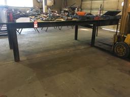 HEAVY DUTY FABRICATING TABLE WITH PLYWOOD