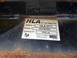 HLA SKID STEER PALLET FORKS, S/N 10LA12771 (1-62347)