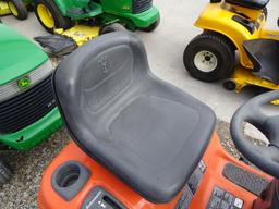 1996 HUSQVARNA YTA18542 RIDING LAWN MOWER, 42'' DECK, 408 HOURS SHOWING, S/